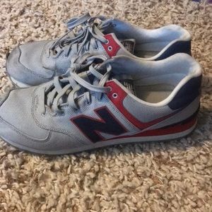 New balance red white and blue edition